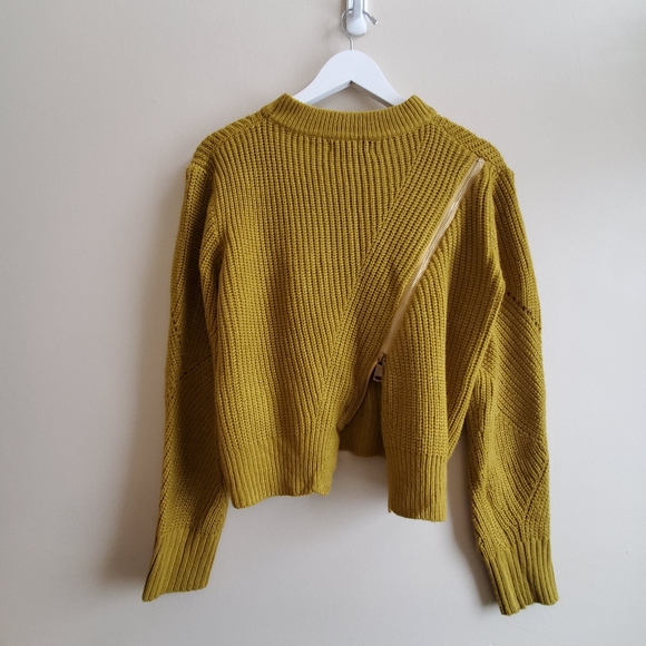 Paper Heart cropped pullover sweater zipper - Picture 4 of 5